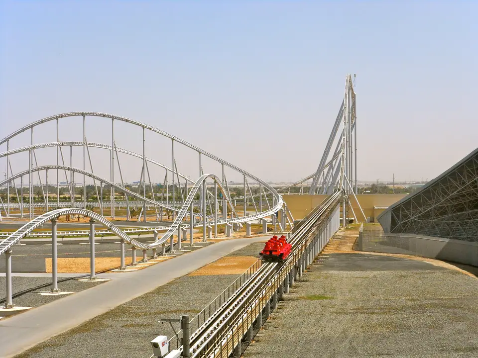 Formula Rossa roller coaster track