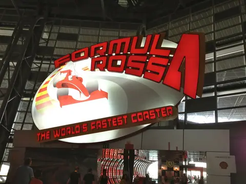 Formula Rossa ride sign