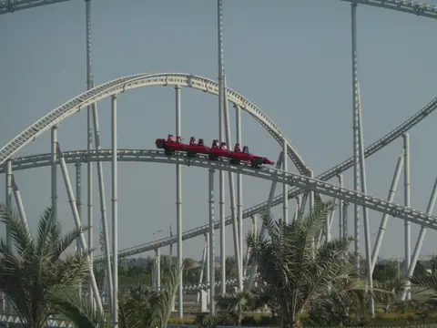 Formula Rossa train on the track