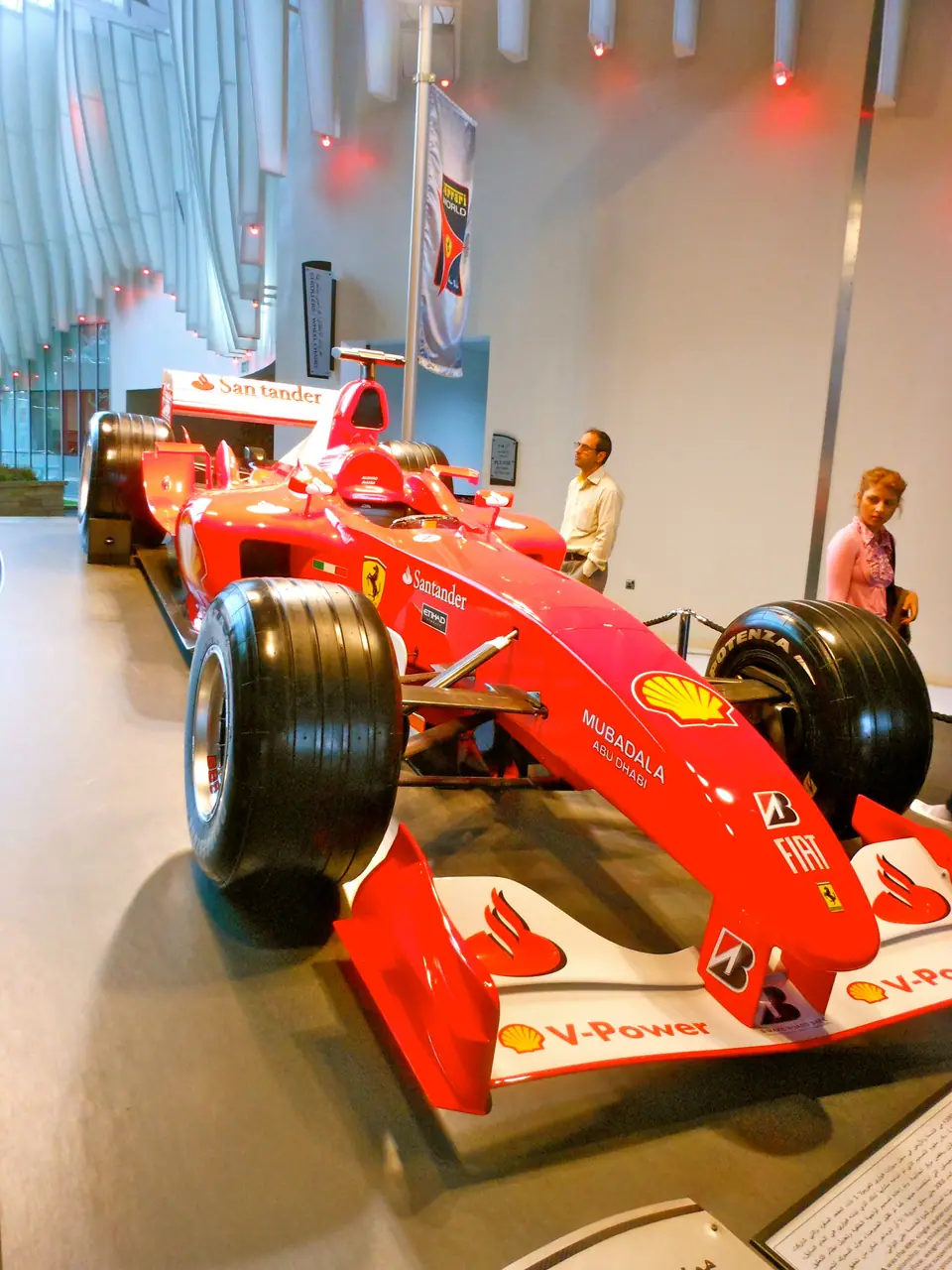 Ferrari Formula 1 car on display
