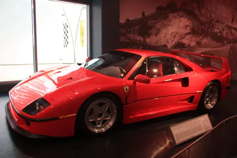 Ferrari F40 on display